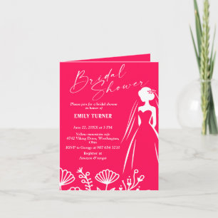 Bloemen Bruids douche Uitnodiging