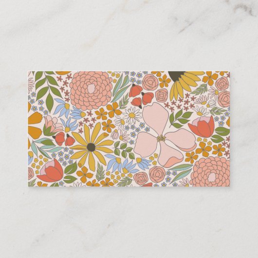 Bloemen Bruids Douche Uitnodiging Insert (Achterkant)