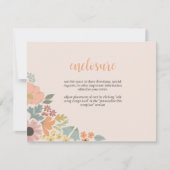 Bloemen Bruids Douche Uitnodiging Insert (Voorkant)