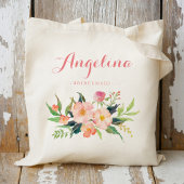 Bloemen Bruidsmeisje Persoonlijk Tote Bag