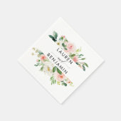 Bloemen bruiloft, Boho, rustiek, moderne bruiloft Servet (Hoek)