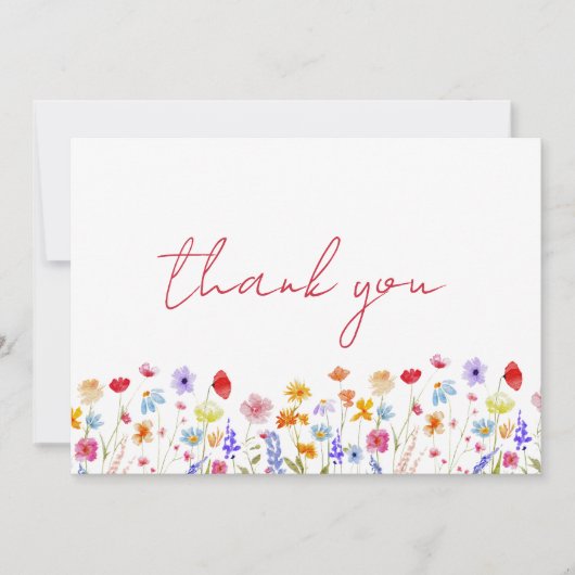 Bloemen Bruiloft Feest Bloementuin Bedankt (Voorkant)