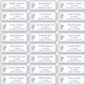 Bloemen  bruiloft gast Adresetiketten Sticker (Voorkant)
