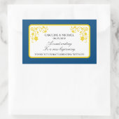 Bloemen bruiloft gunst Sticker (Tas)