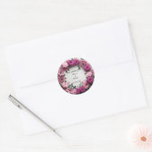 Bloemen bruiloft gunst stickers (Envelop)