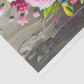  Bloemen Bruiloft Taart Voedsel Bakkerij Decoupage Tissuepapier (Detail)