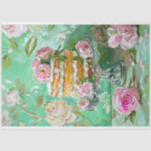  Bloemen Bruiloft Taart Voedsel Bakkerij Decoupage Tissuepapier (Voorkant)