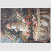  Bloemen Bruiloft Taart Voedsel Bakkerij Decoupage Tissuepapier (Voorkant)