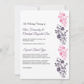 Bloemen Bruiloft Ventilator Programma Sjabloon (Voorkant)