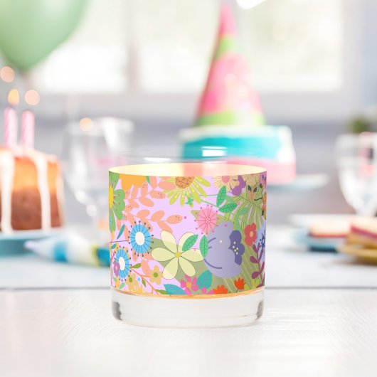 Bloemen Bruiloft Whisky Glas (Insitu (Verjaardag))