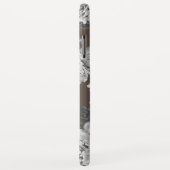 Bloemen Bruine Achtergrond Case-Mate iPhone Case (Achterkant/rechts)