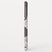 Bloemen Bruine Achtergrond Case-Mate iPhone Case (Achterkant/links)