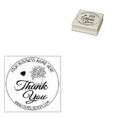 Bloemen Business Bedankt Rubberstempel (Gestempeld)