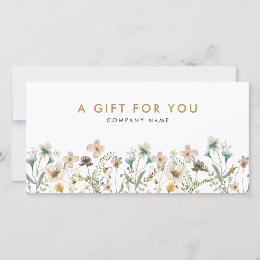 Bloemen Cadeaubon (Voorkant)