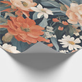 bloemen cadeaupapier (Hoek)