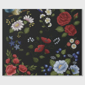 Bloemen Cadeaupapier (Vlak)