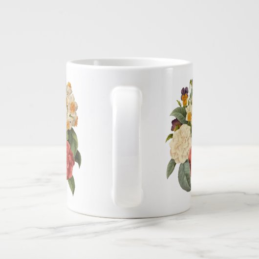 bloemen, Camellias en Narcissus, Redoute Jumbo Mok (Achterkant)