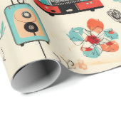  Bloemen & Camerapatroon (2) Cadeaupapier (Rol Hoek)