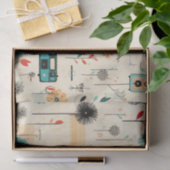  Bloemen & Camerapatroon (2) Tissuepapier (Geschenk)