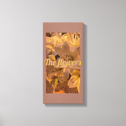 bloemen canvas afdruk (Voorkant)