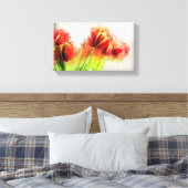Bloemen Canvas Afdruk (Insitu (Slaapkamer))