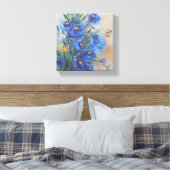 Bloemen Canvas Afdruk (Insitu (Slaapkamer))