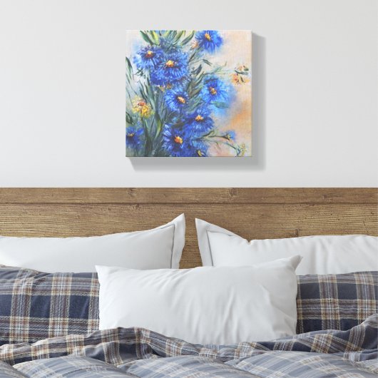 Bloemen Canvas Afdruk (Insitu (Slaapkamer))