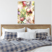  bloemen canvas afdruk (Insitu (Slaapkamer))