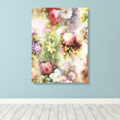 bloemen canvas afdruk (Insitu (Houten vloer))