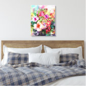 Bloemen Canvas Afdruk (Insitu (Slaapkamer))