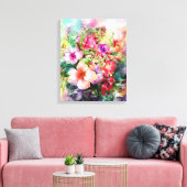 Bloemen Canvas Afdruk (Insitu (Woonkamer))