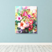 Bloemen Canvas Afdruk (Insitu (Houten vloer))