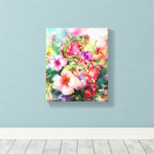 Bloemen Canvas Afdruk (Insitu (Houten vloer))