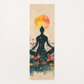 Bloemen Chakra Illustratie Yoga Mat (Voorkant)