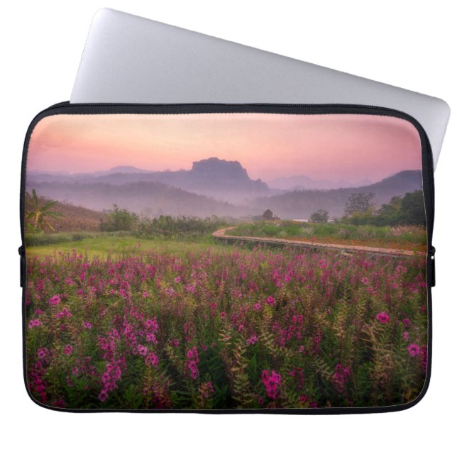 Bloemen | Chiang Dao, Chiang Mai, Thailand Laptop Sleeve (Voorkant)