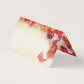 Bloemen Chinees goud Papier-gesneden Ox 2021 pack Kaart (Achterkant)