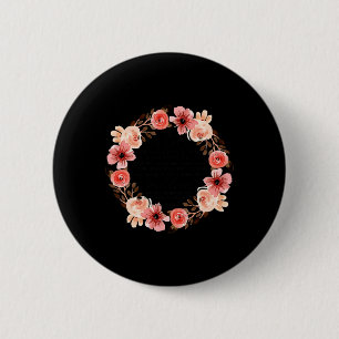 Bloemen Christelijk geen wapen gevormd tegen je Bi Ronde Button 5,7 Cm