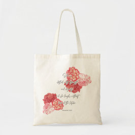 Bloemen Christelijke Canvas tas