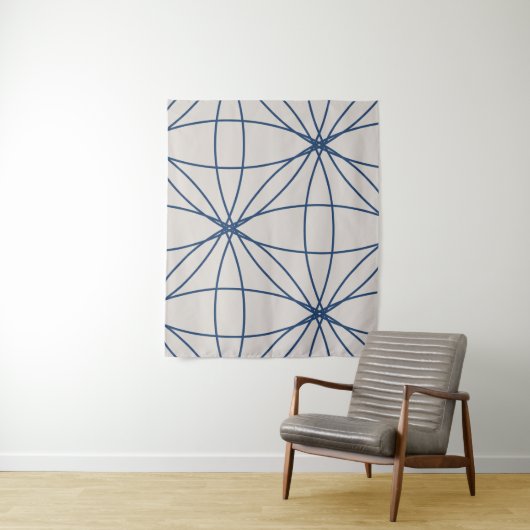 Bloemen & Cirkels 2 (versie 2) Wandkleed (In situ)