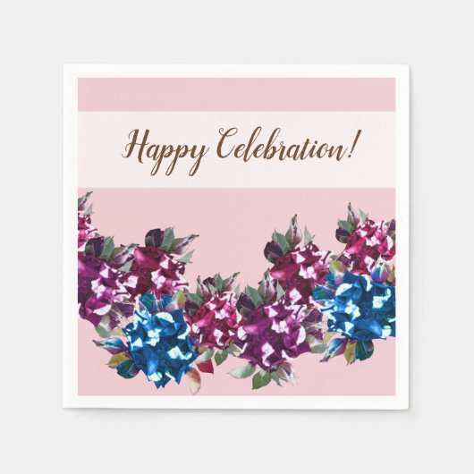 Bloemen Cocktail papier Servet (Voorkant)