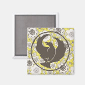  Bloemen Crowfoot Magnet Magneet (Voorkant / Achterkant)