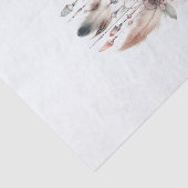 Bloemen Crystal Feather Dreamcatcher Boho Tissuepapier (Detail)