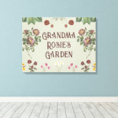  Bloemen Custom Display Tuin Canvas Afdruk (Insitu (Houten vloer))