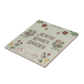 Bloemen Custom Display Tuin Tegeltje (Zijkant)