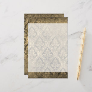 Bloemen Custom Papier Stationery - Sepia