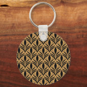Bloemen Damask: Elegant  Sleutelhanger (Achterkant)