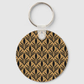 Bloemen Damask: Elegant  Sleutelhanger (Achterkant)