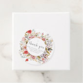 Bloemen Dank u Bonbonniere Doop Favor Box Bedankjes Labels (In situ)