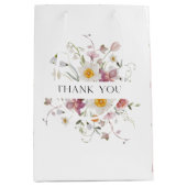 Bloemen Dank u Cadeauzak Medium Cadeauzakje (Voorkant)