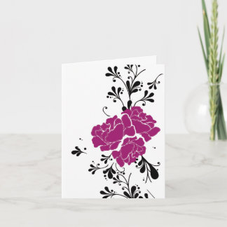 Bloemen dank u kaarden bedankkaart